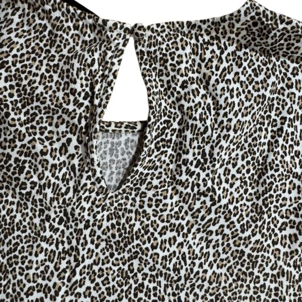 Jenni Kayne leopard print shirt dress size medium - Picture 5 of 9